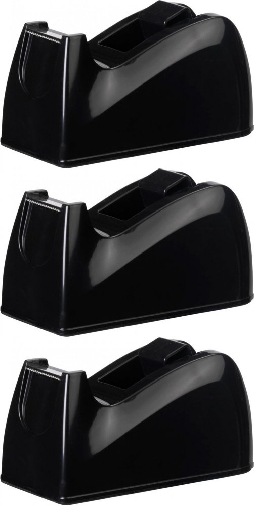 3x Podajnik do taśmy klejącej Deli E815, czarny