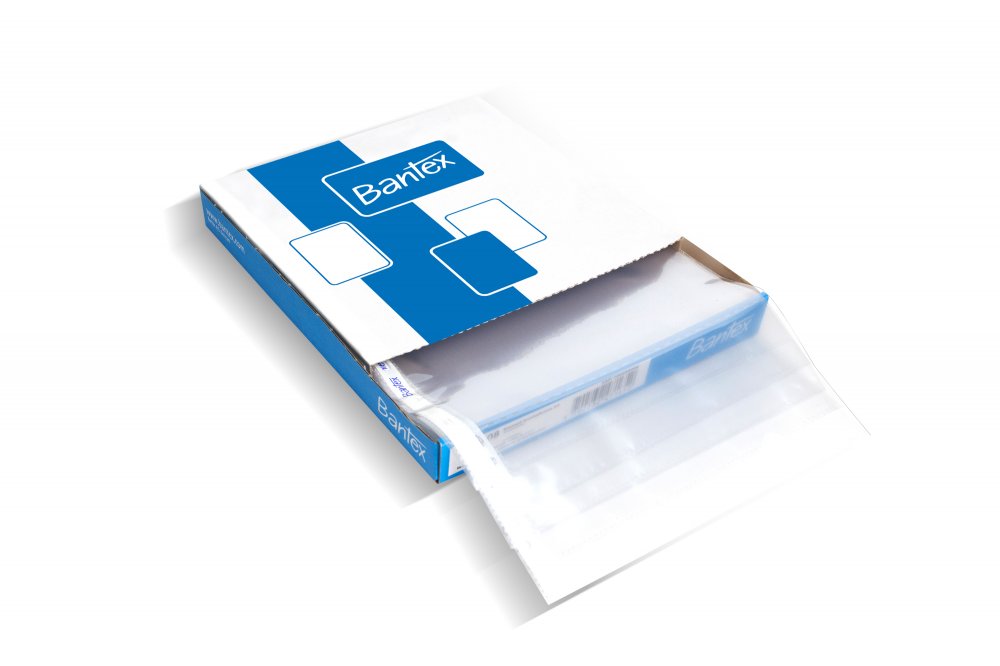 Koszulki krystaliczne Bantex, w kartoniku, A4, 45 μm, 100 sztuk, transparentny