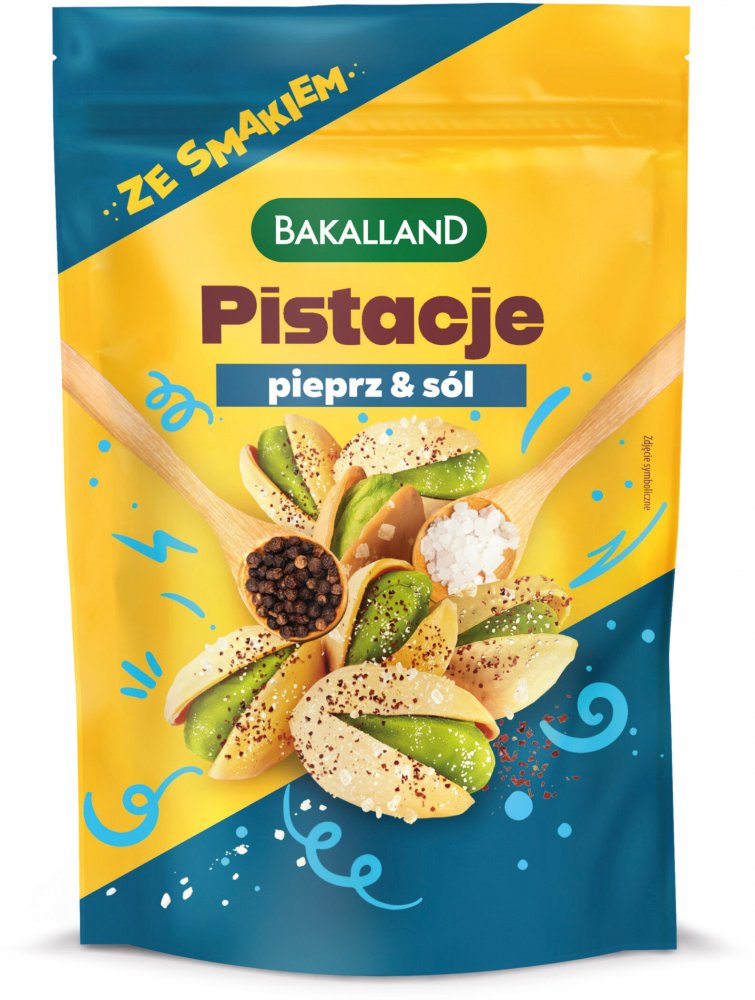 Pistacje prażone Bakalland Salt&Pepper, sól&pieprz, 70g