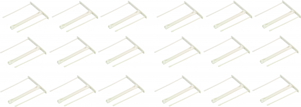 2x Klips do spinania dokumentów Fellowes Pro, 100mm, 100 sztuk, biały