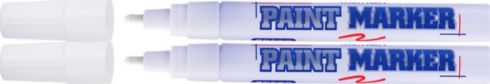 2x Marker olejowy MunHwa, okrągła, 4mm, biały