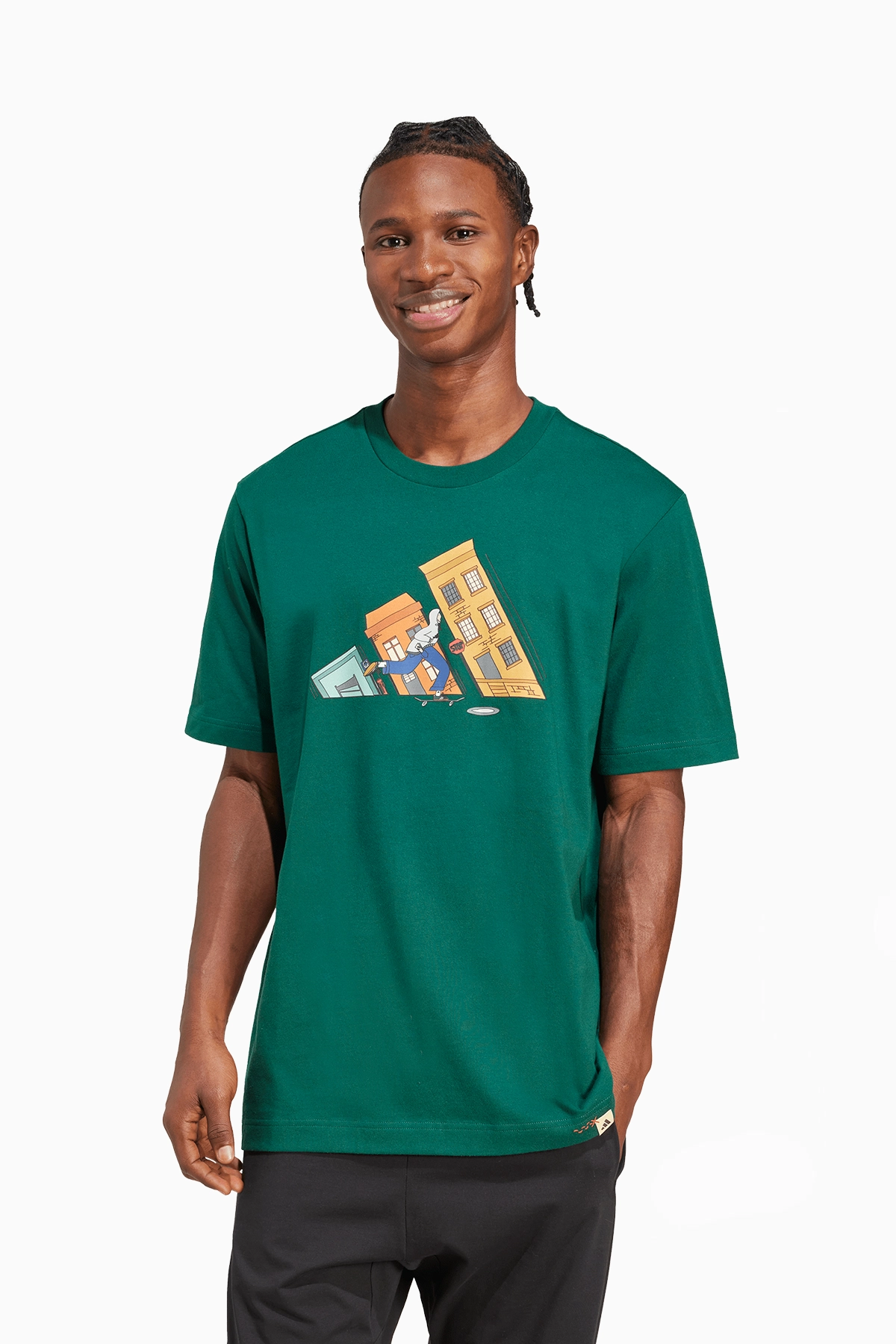 Koszulka adidas DDL Skate - Zielony