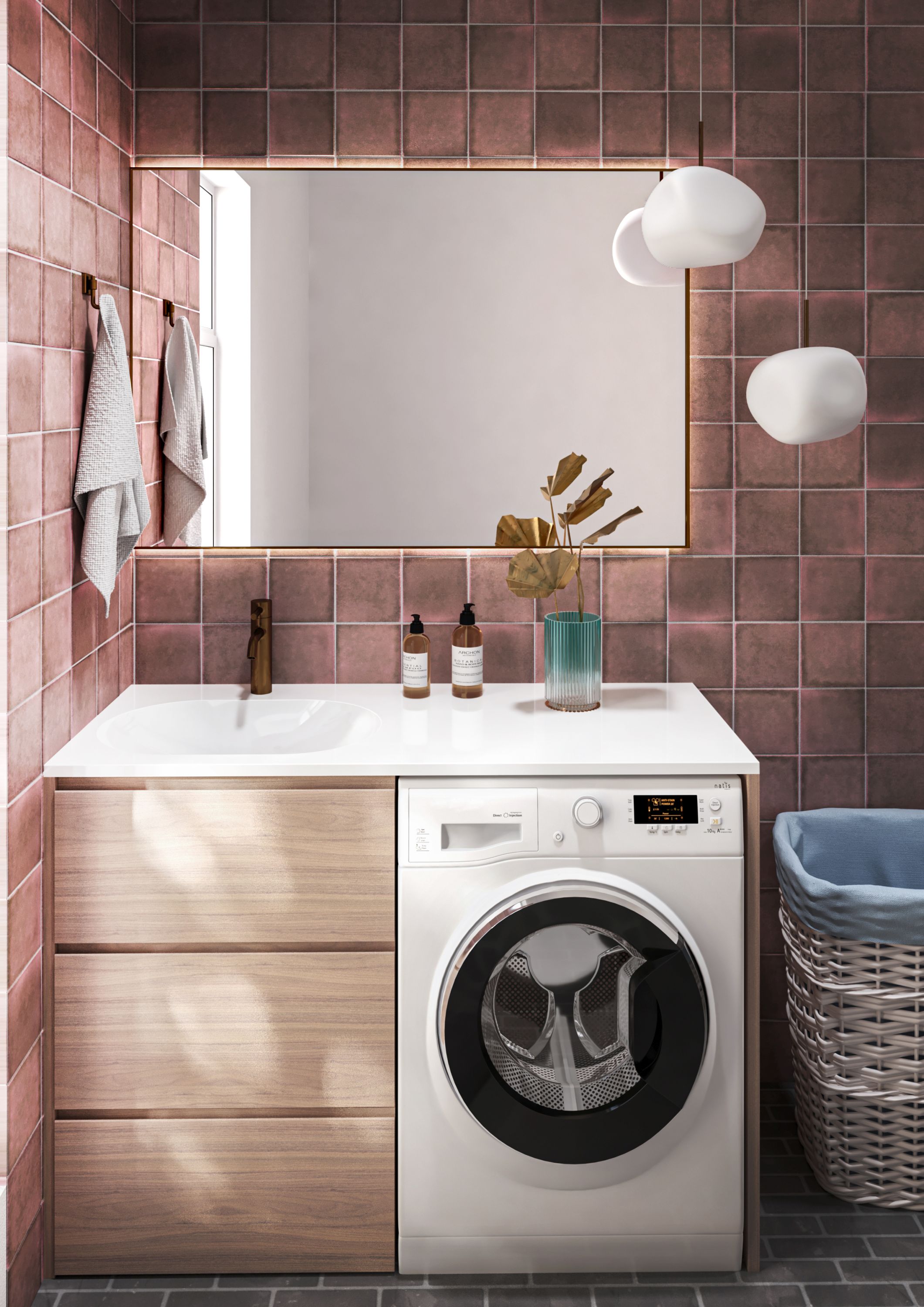 Miraggio New York umywalka 120x50 cm prostokątna lewa biały połysk 0000220