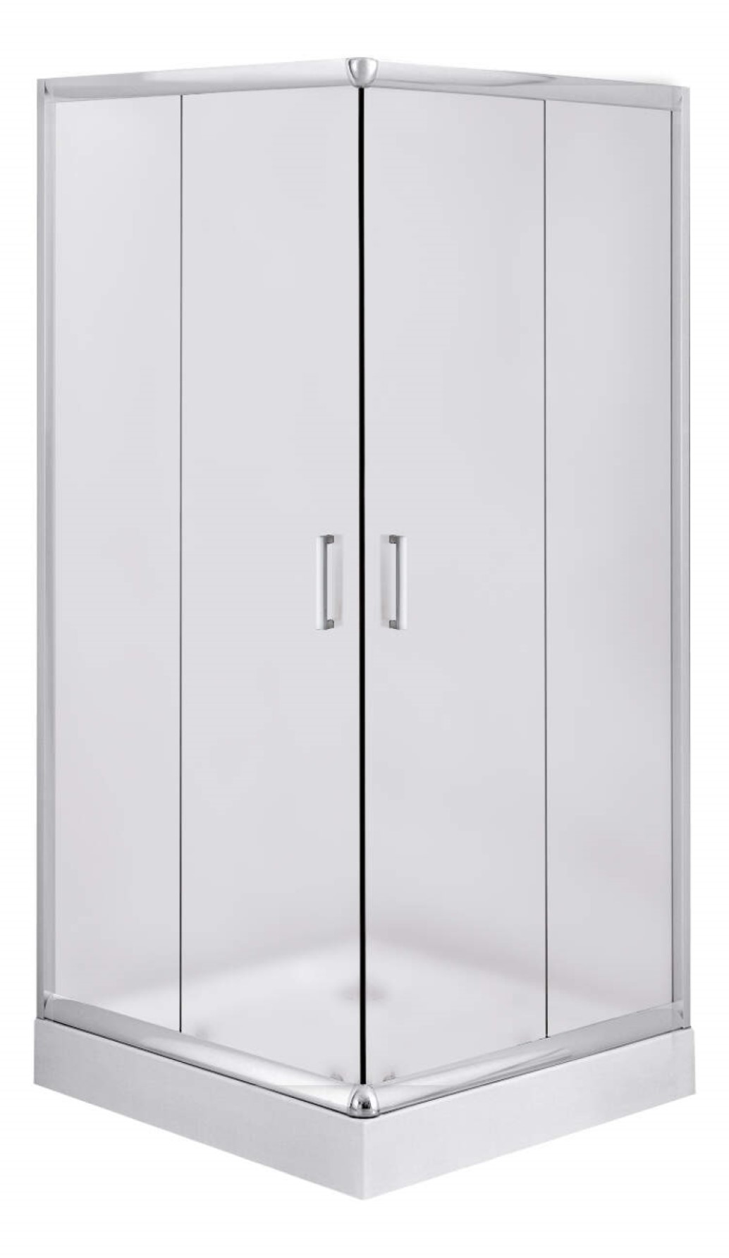 Deante Funkia kabina prysznicowa 80 cm kwadratowa chrom/szkło szronione KYC642K - Wysyłka w 24h