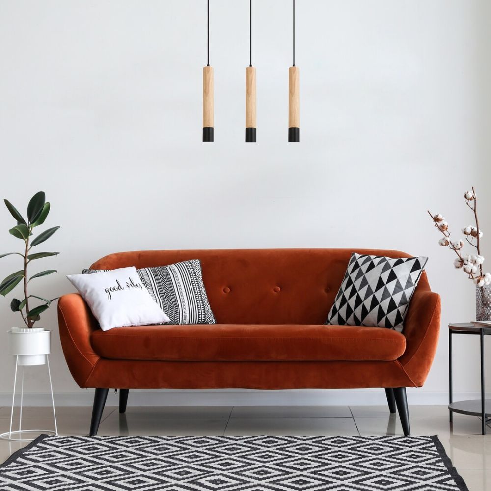 Rabalux Braulia lampa wisząca 3x50W czarny 72133