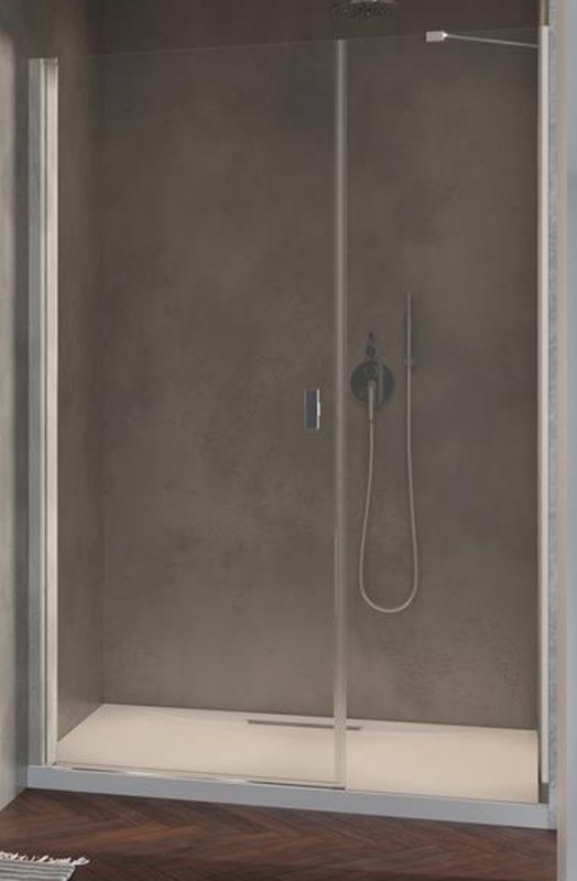 Radaway Nes DWS drzwi prysznicowe 140 cm wnękowe lewe chrom/szkło przezroczyste 10028140-01-01L