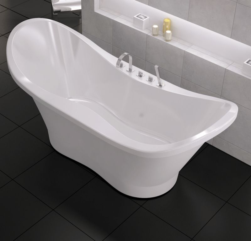 Sanitti Uno XL wanna wolnostojąca 182x76,8 cm biały połysk 11011100