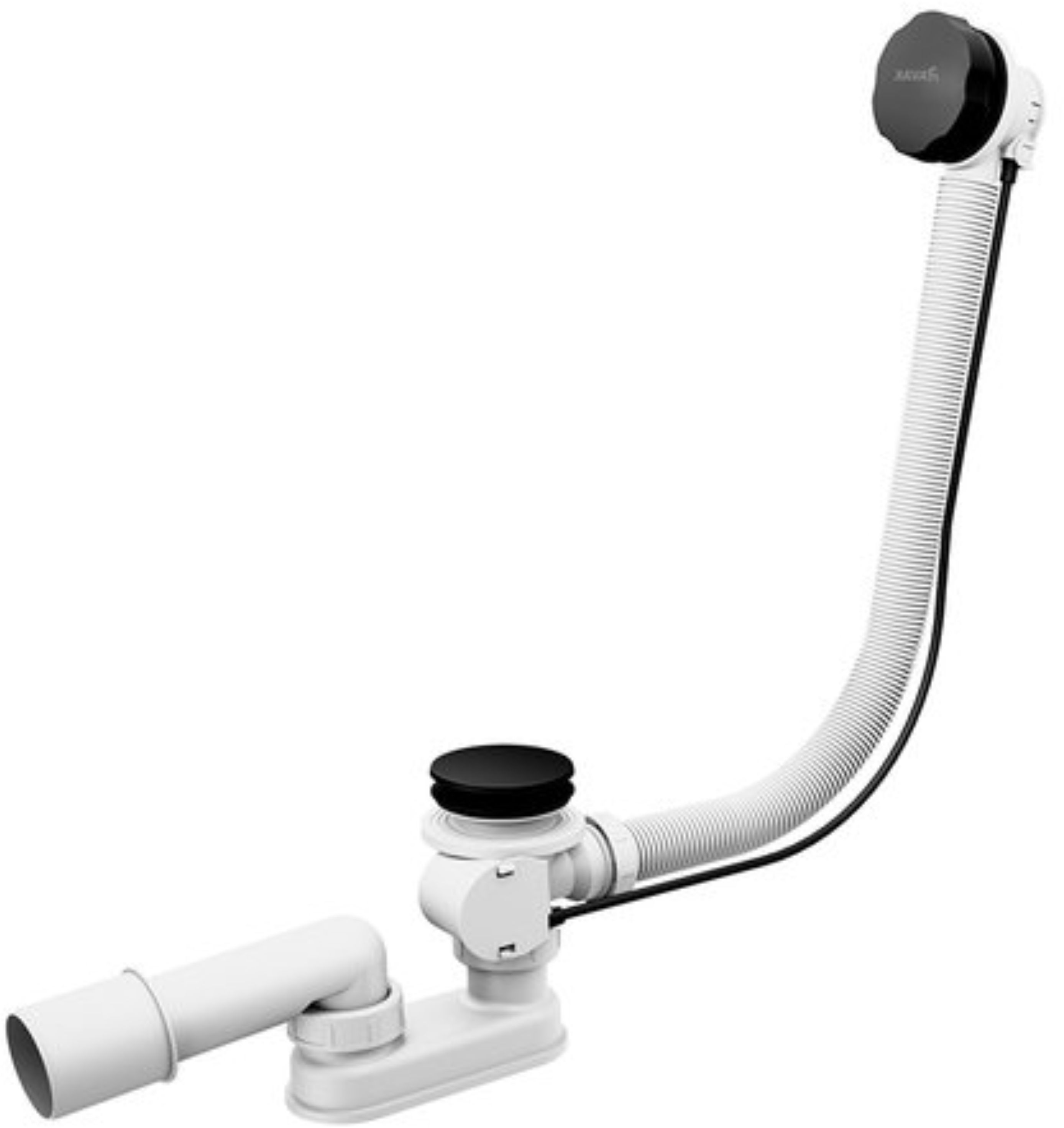 Ravak syfon do wanny czarny X01745