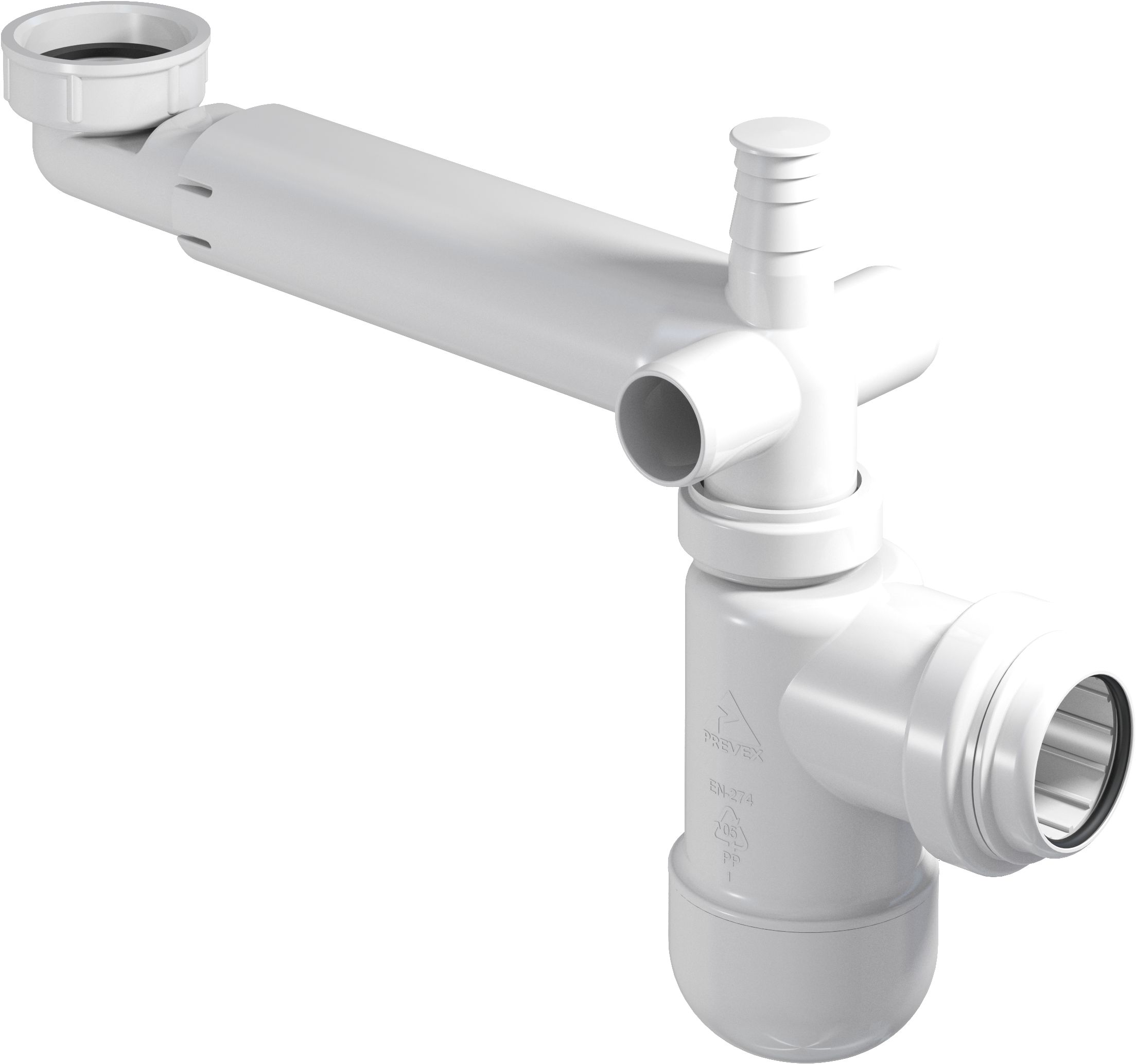 Comad Preloc syfon do umywalki butelkowy biały SYFON PRELOC 330