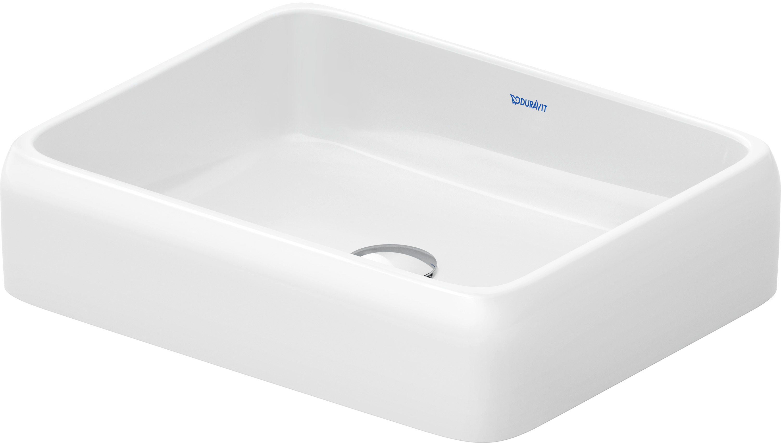 Duravit Qatego umywalka 50x40 cm prostokątna nablatowa biała 2383502079