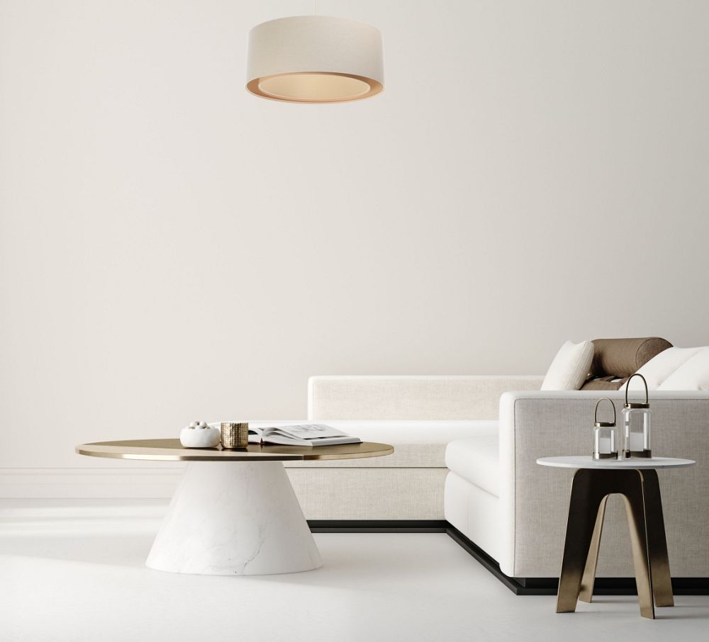 BPS Koncept Boho lampa wisząca 1x60W len 06A-004-50 - Wysyłka w 24h