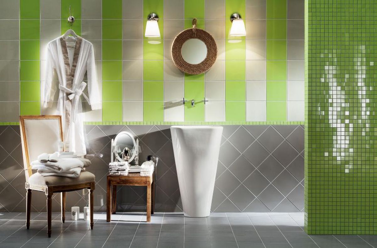 Tubądzin Pastel Seledynowy Mat płytka ścienna 20x20 cm