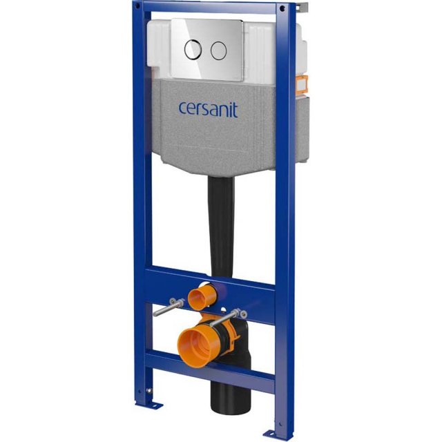 CERSANIT Stelaż podtynkowy SYSTEM 50 pneumatyczny przycisk ov chrom S