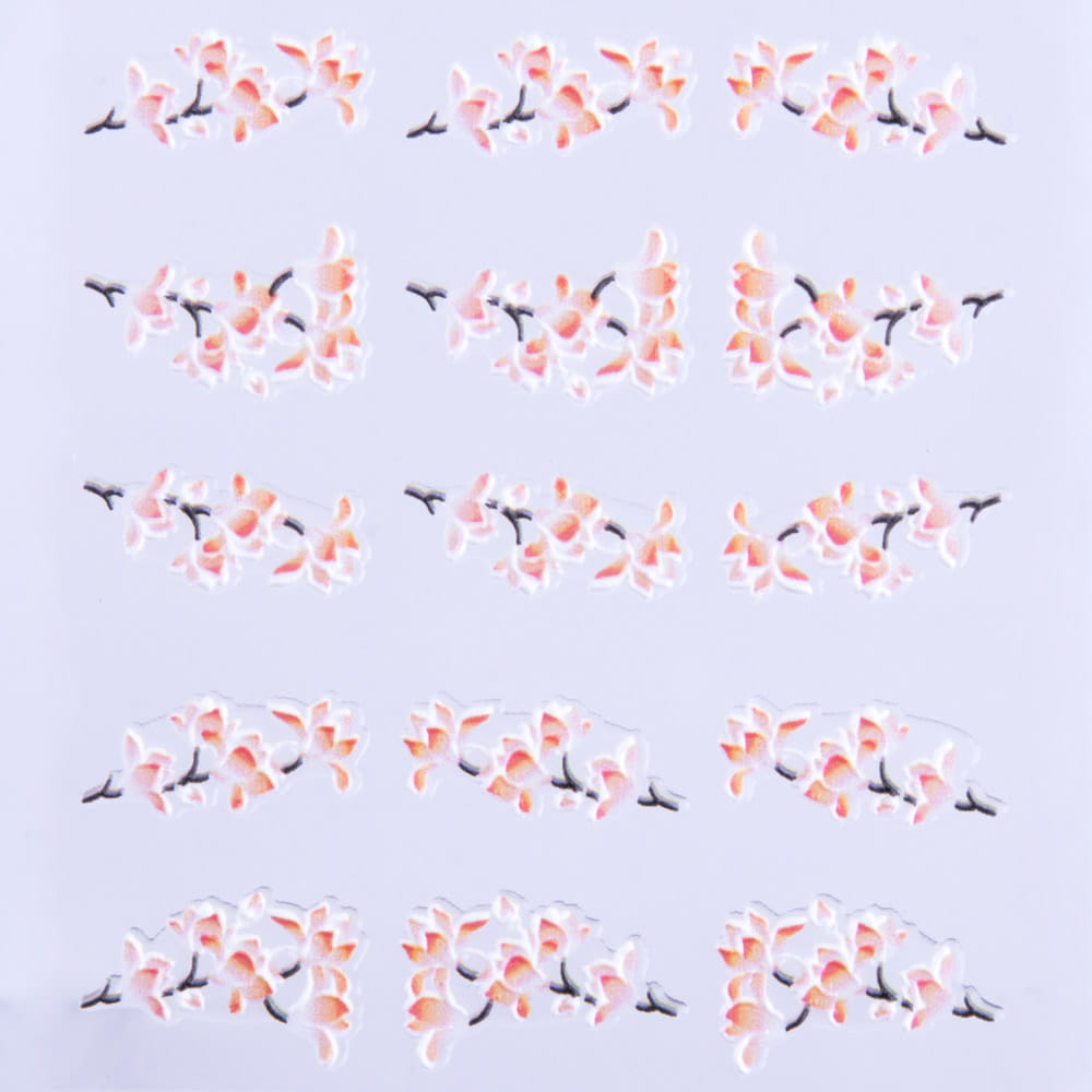 Naklejki biżuteryjne 5D samoprzylepne wypukłe akrylowe kwiaty Z-D3690