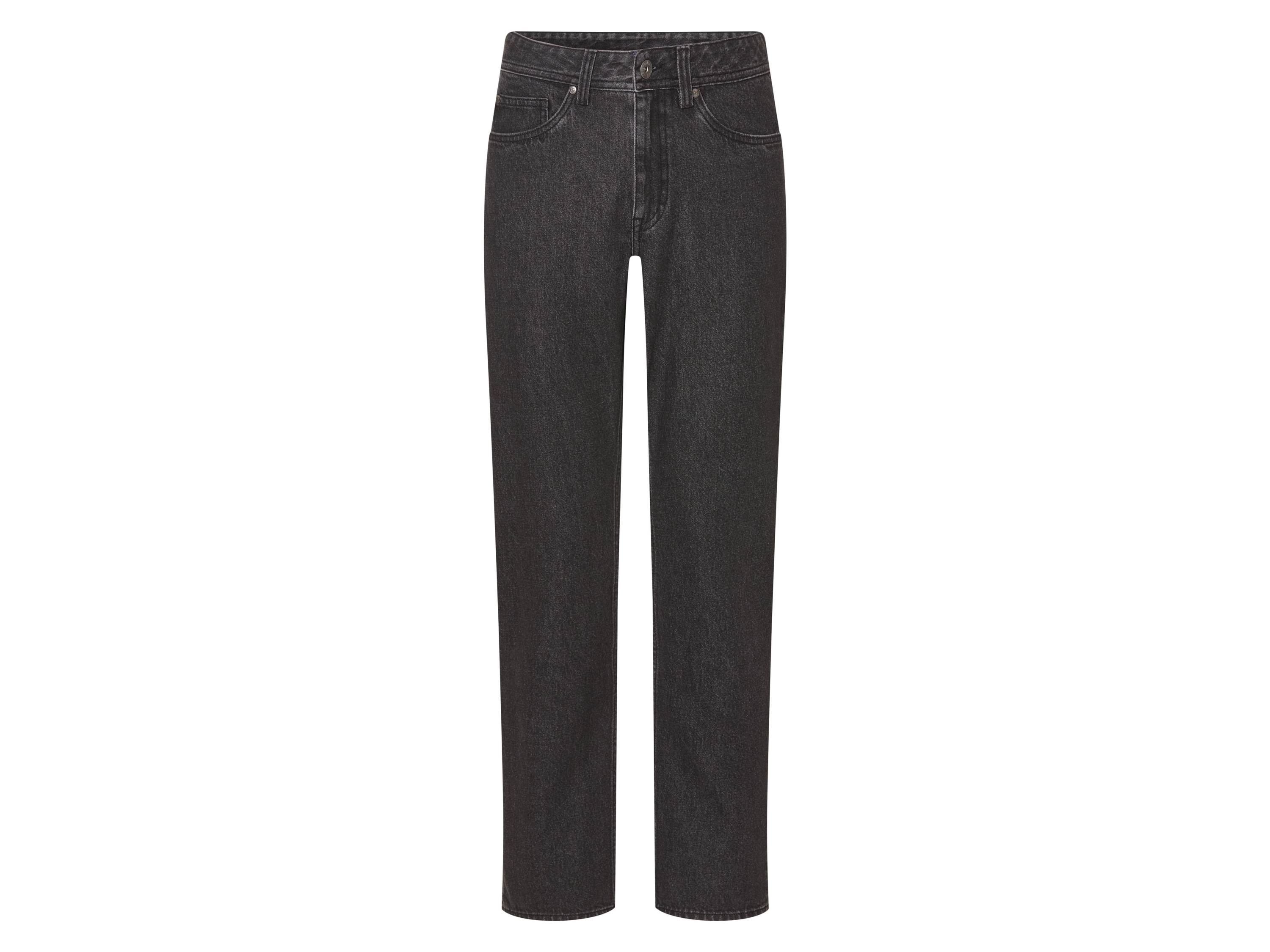 esmara Men Jeansy straight fit męskie z bawełny Ciemnoszary, 50 34/32