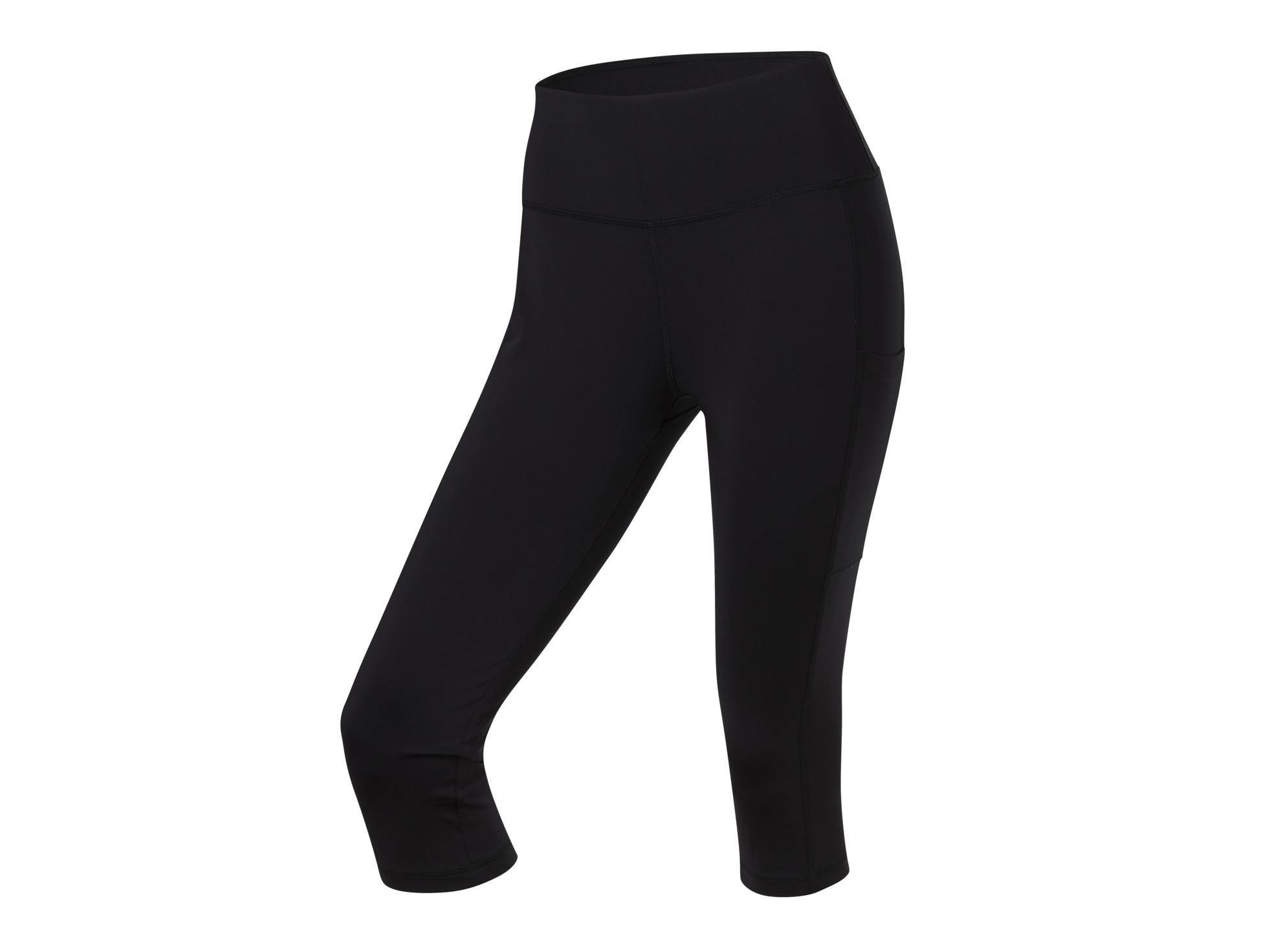 Crivit Legginsy funkcyjne damskie capri Czarny, XS 32/34