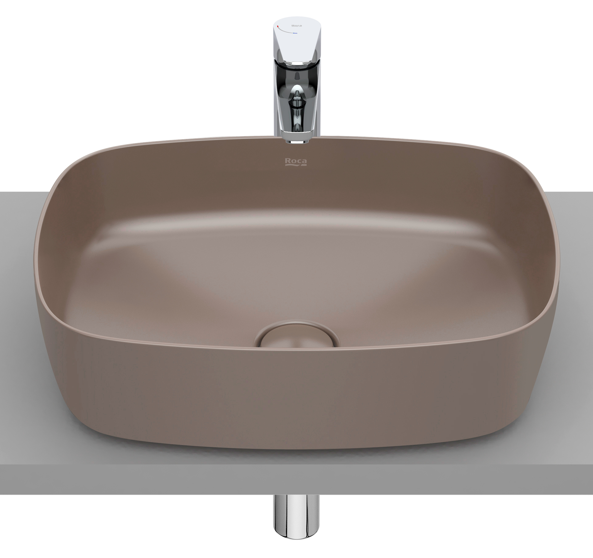 Darmowa Dostawa - Umywalka 50x37 cm prostokątna nablatowa Roca Inspira A327500660