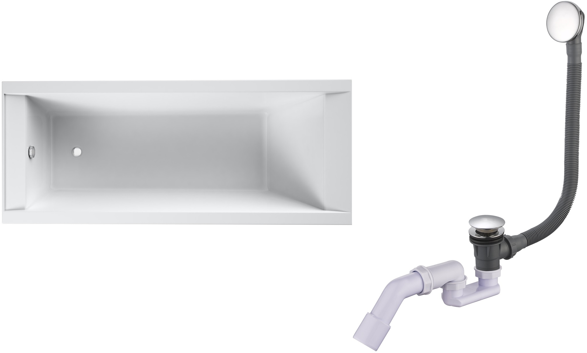 Darmowa Dostawa - Wanna prostokątna 170x75 cm Oltens Langfoss abset1410