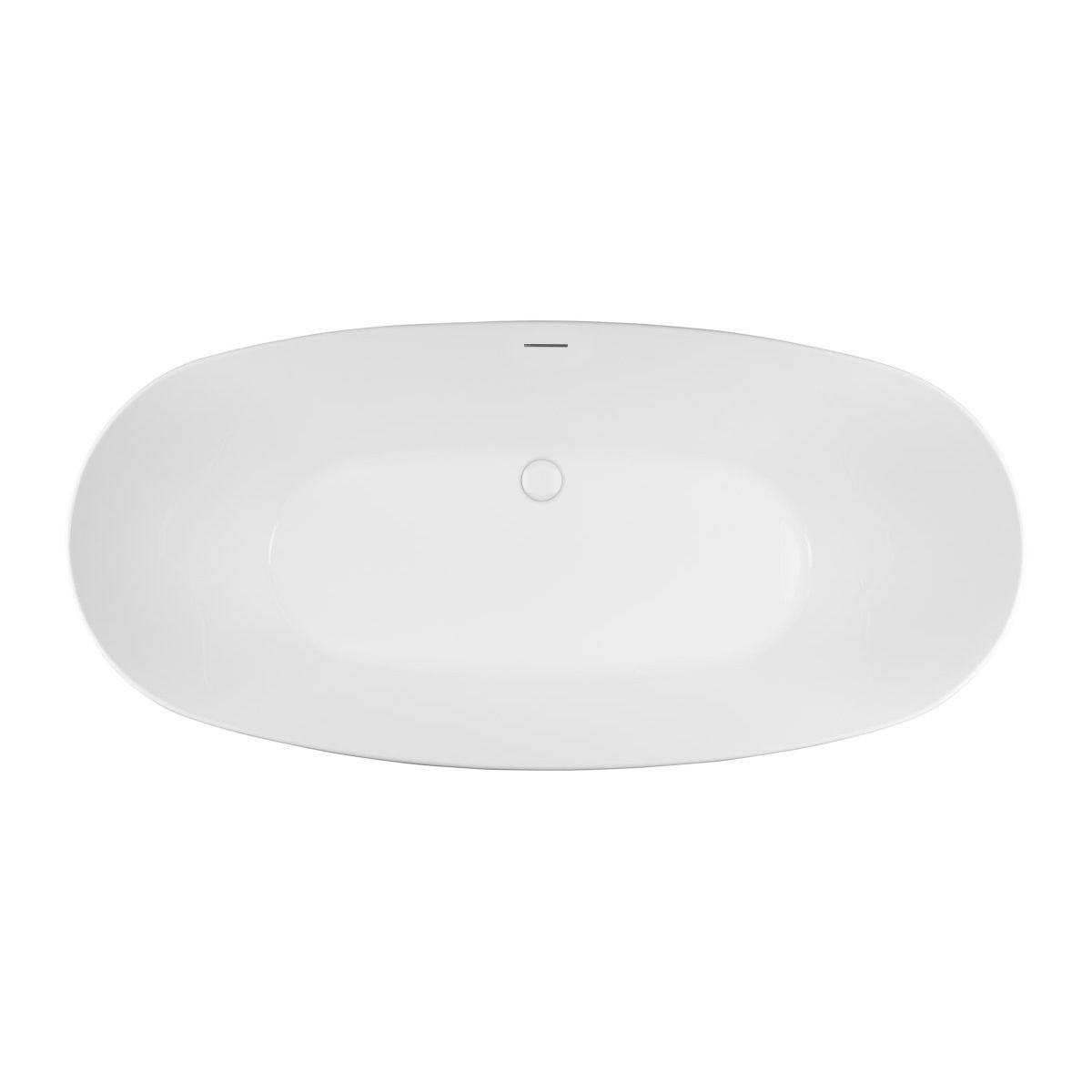 Darmowa Dostawa - Wanna wolnostojąca 170x80 cm owalna biała Oltens Ebba abset6828