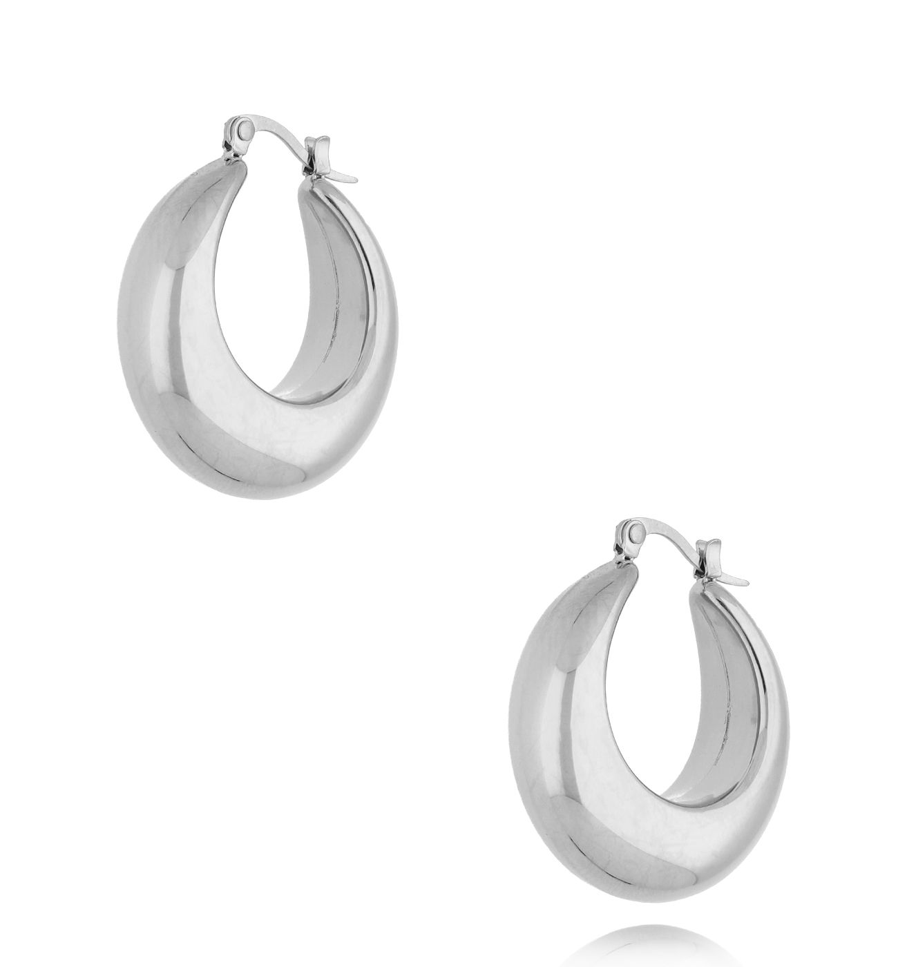 Kolczyki srebrne dmuchane okrągłe Soufflé KSA1075