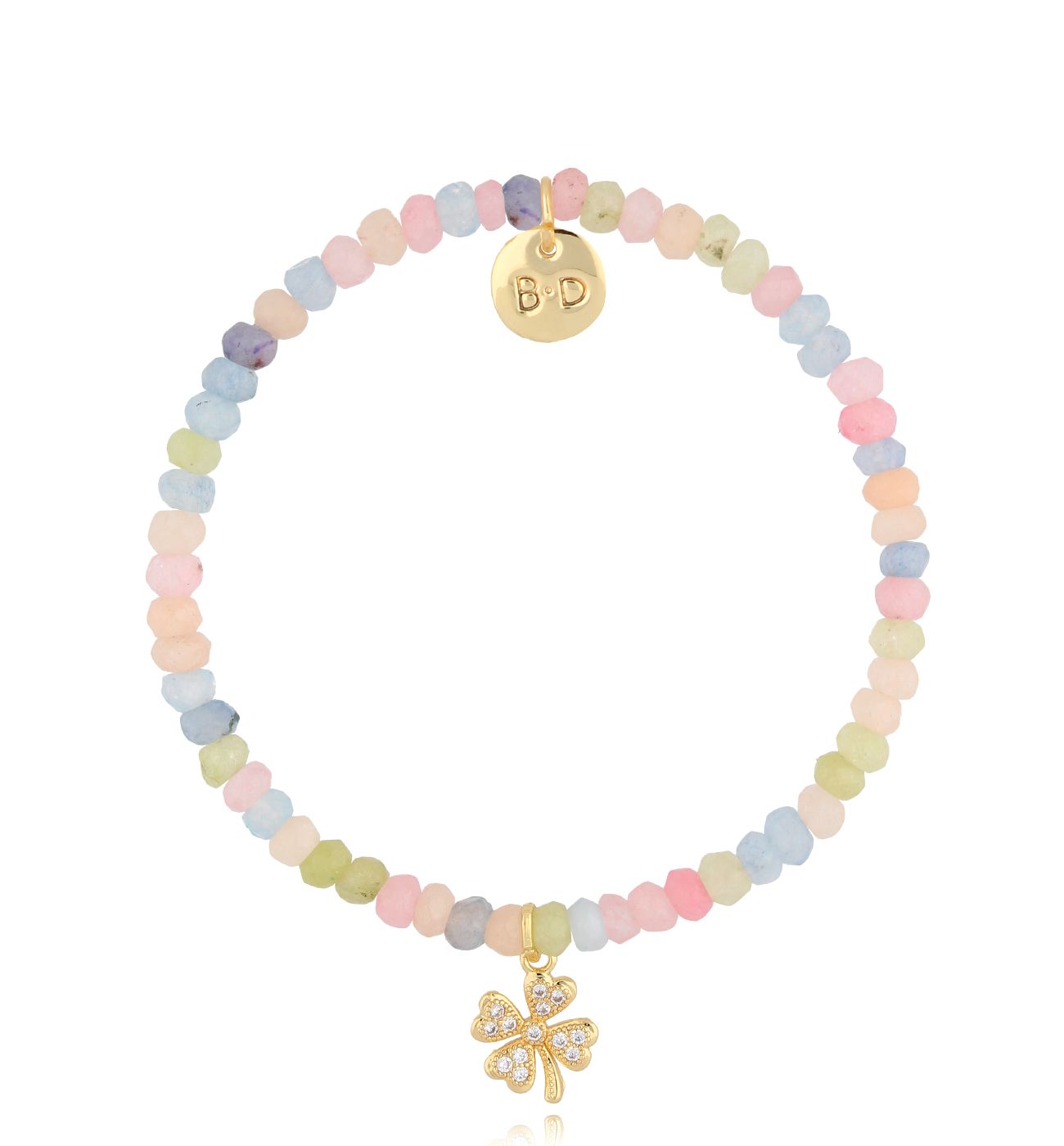 Bransoletka z jadeitami pastelowa Agua Azul BTW1762