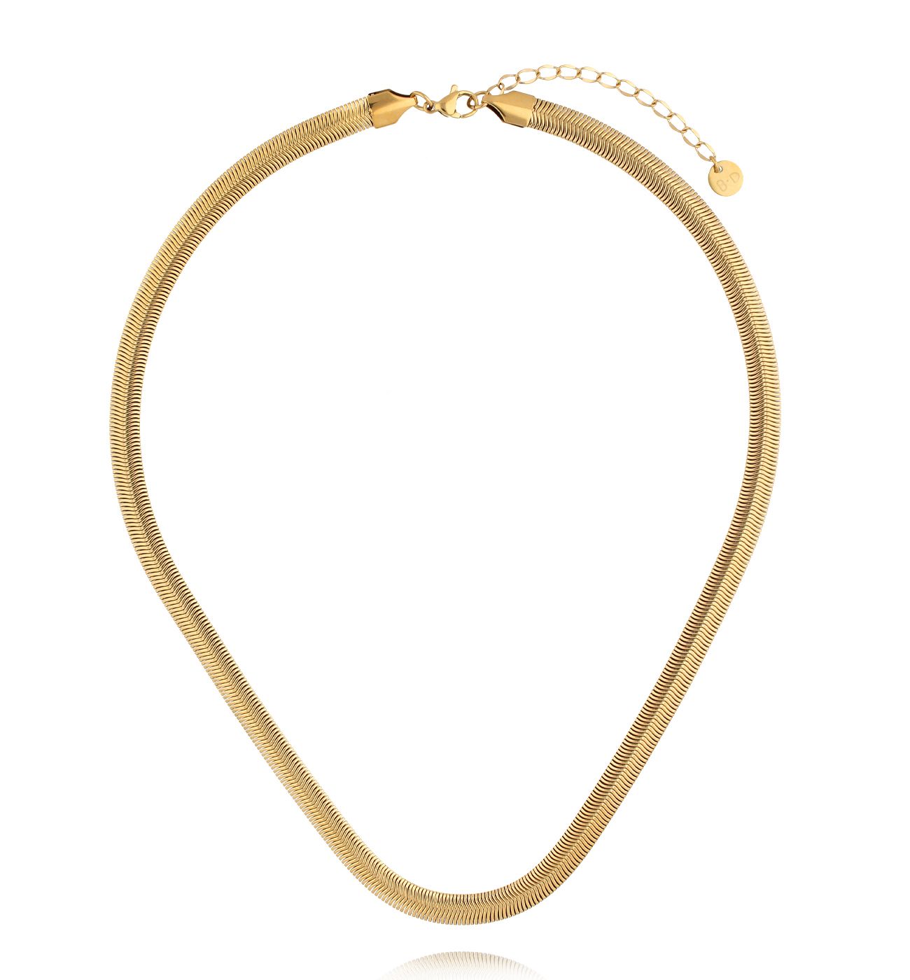Naszyjnik złoty żmijka NSY0454 - By Dziubeka