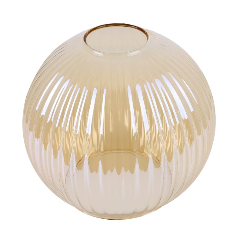 Klosz do lampy wiszącej Light Home LH Riffle E27 miodowy szklany 14x14cm 1szt.