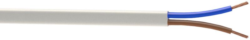 Kabel zasilający H03VVH2F 2 x 0,5 mm2 biały