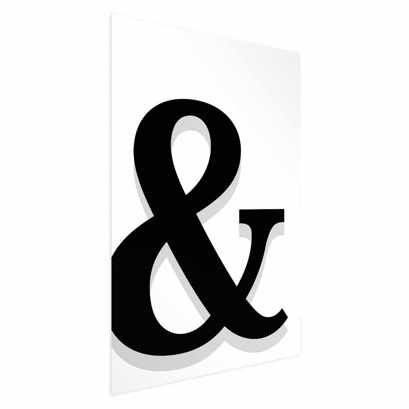 Plakat Artgeist Ozdobna litera 60x90 cm bez ramy 1 szt