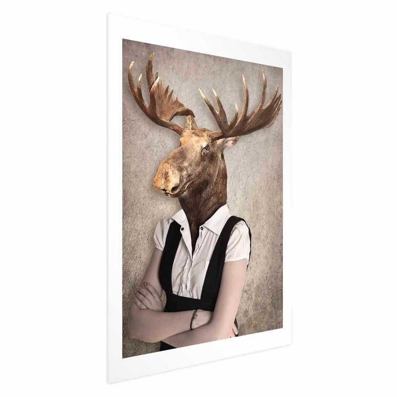 Plakat Artgeist Łebski łoś 29,7x42 cm bez ramy 1 szt