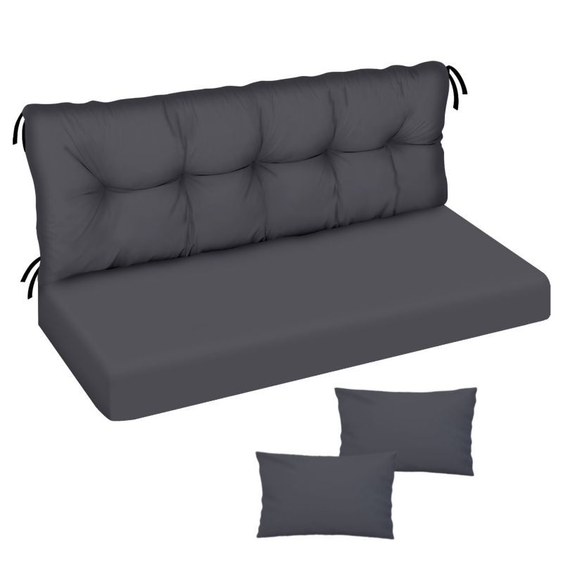 Poduszka materac na huśtawkę Classic FEROCITY Grafit 185x50x50 1 szt.