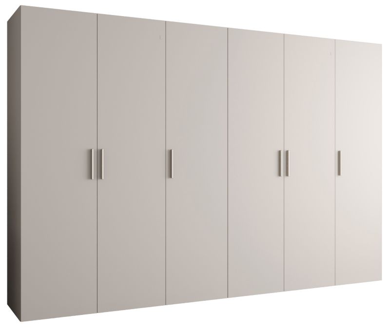 Szafa uchylna Abiks BARI 1 300 wys. 202 cm Kaszmir + u. Srebrny 1 szt