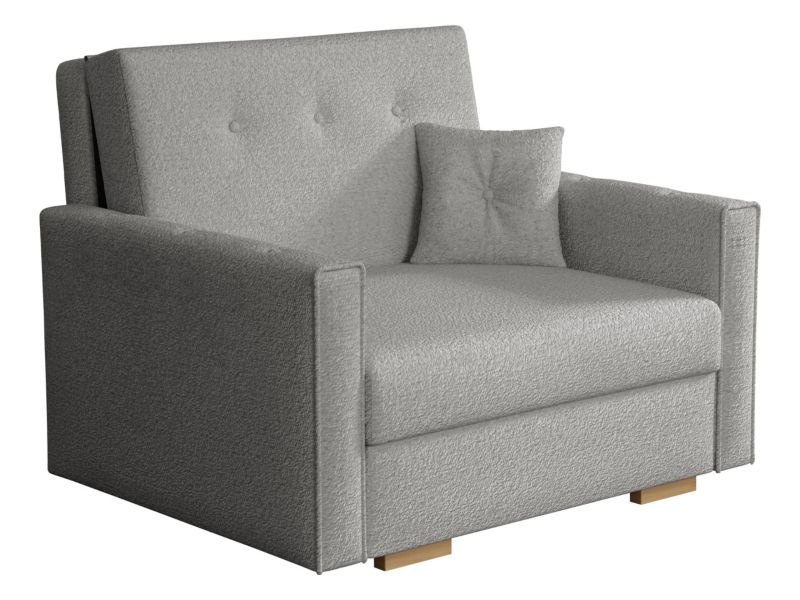 Kanapa MIRJAN 24 rozkładana Viva Sonic I jasnoszara bukla 1 szt.