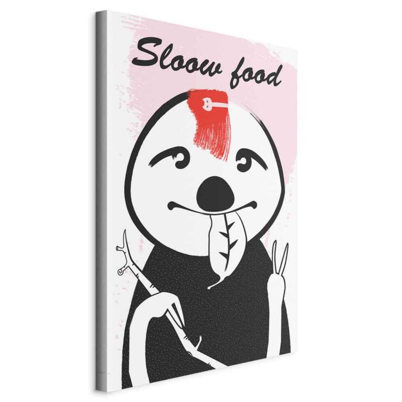 Obraz Artgeist Leniwiec trendsetter 40 x 60 cm płótno włoskie 1 szt