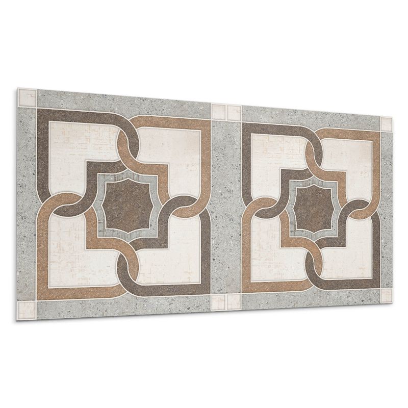 Kafelki samoprzylepne Wallfluent 60x30 cm Stylowe geometrie na kaflowym tle 6 szt.