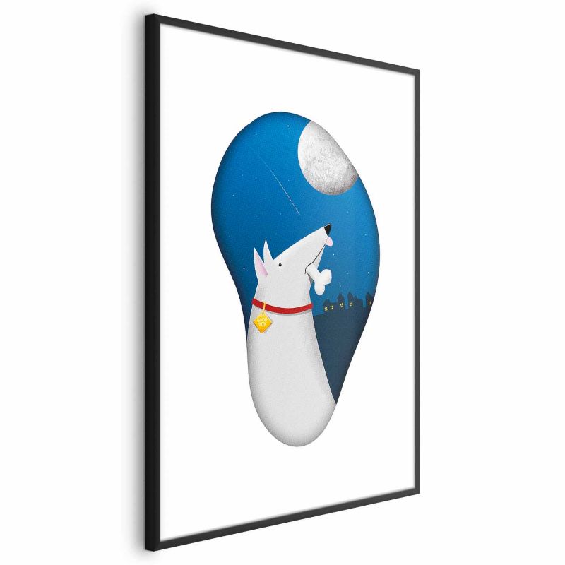 Plakat Artgeist Psie marzenia 21x30 cm z ramą czarną 1 szt