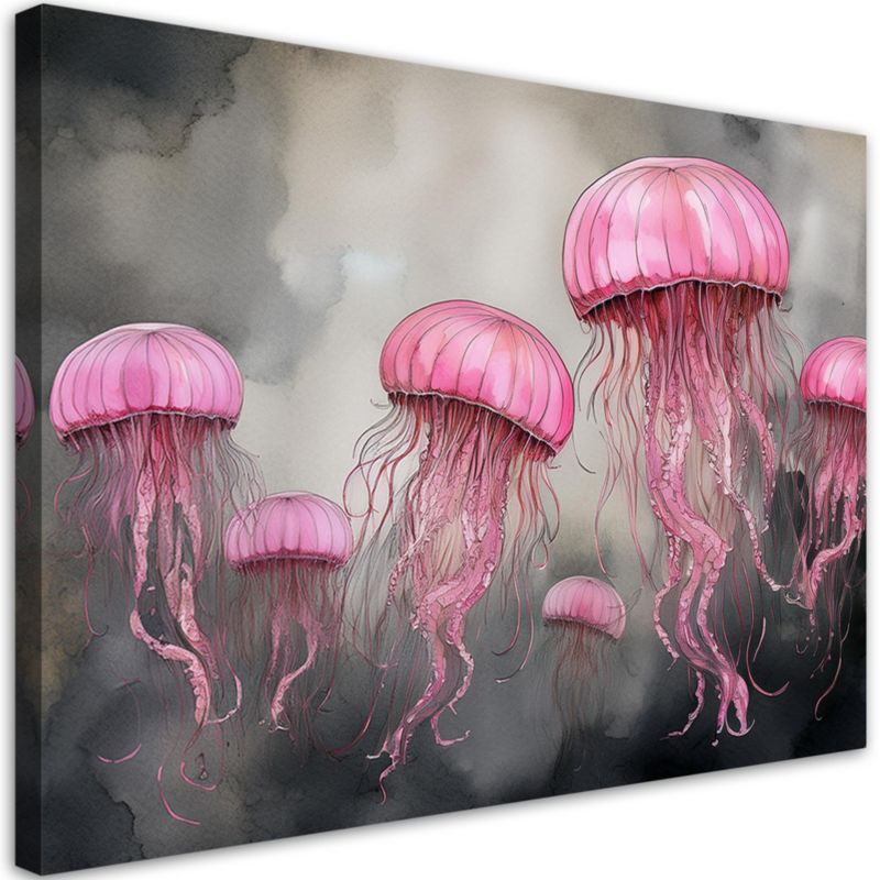 Obraz do salonu sypialni Feeby Abstrakcja Meduzy Morskiej 120x80 cm 1szt