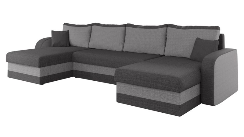 Narożnik MIRJAN 24 z funkcją spania Kris U Lux grafitowy/szary 1 szt.