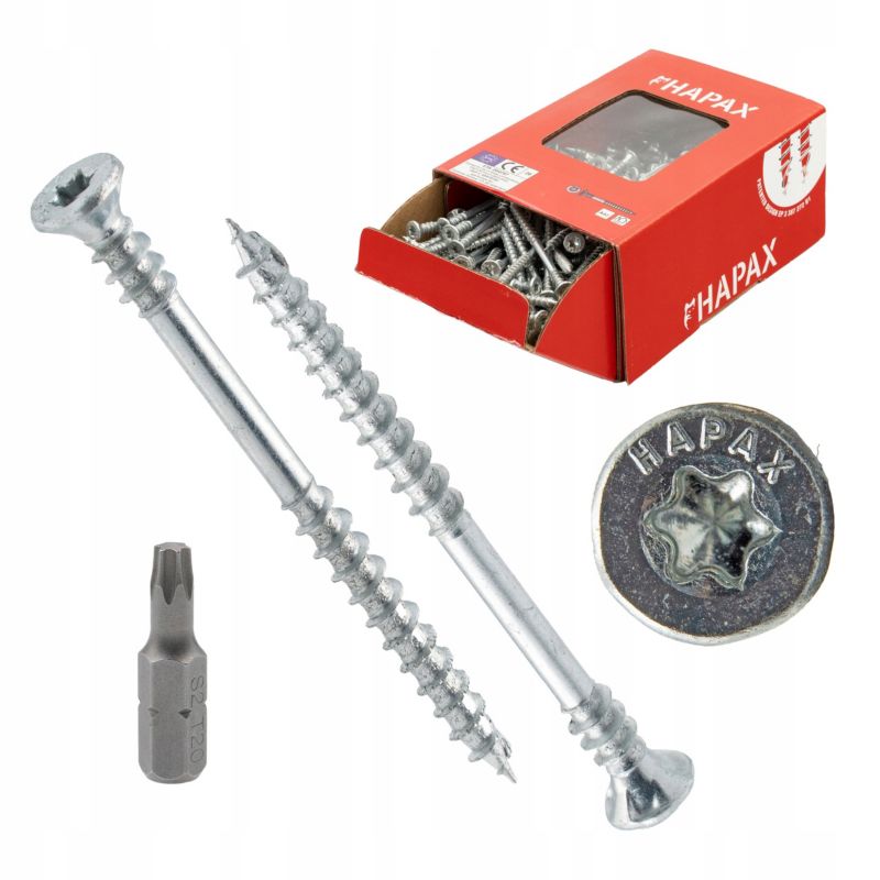 Wkręty PGB HAPAX meblowe, samościągające do łączenia korpusów 3,5 x 30mm 200szt.