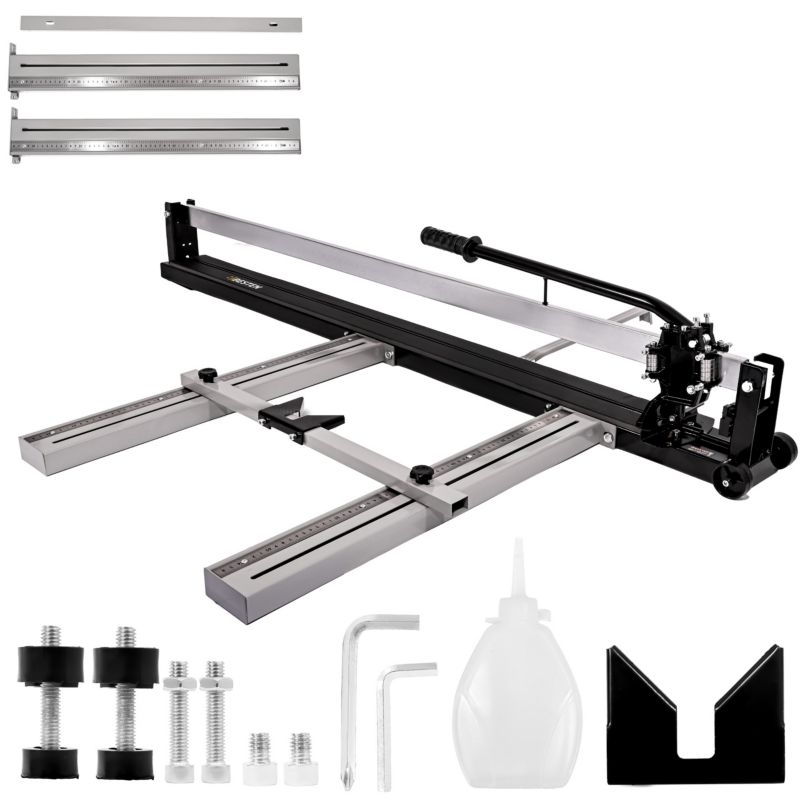 Gilotyna do płytek glazury i gresu BESTEN BE00025337 1200 mm z laserem profesjonalna + 2 ostrza + kółka 1 szt.