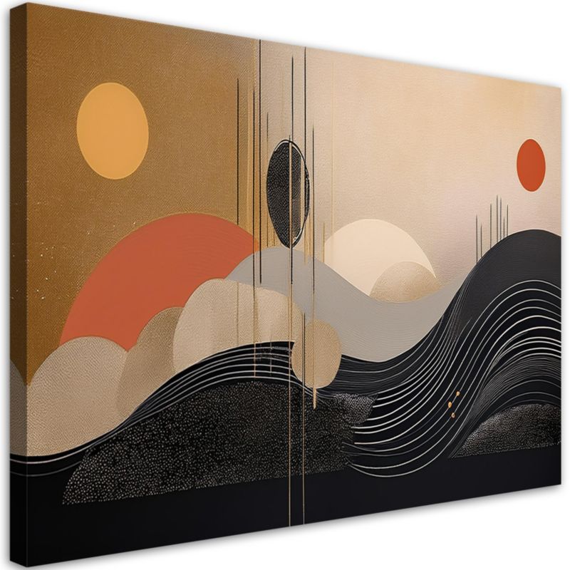 Obraz do salonu Feeby Koła Boho Geometryczna Abstrakcja 60x40 cm 1 szt