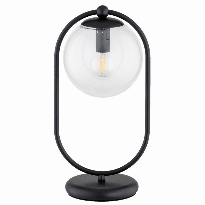 Lampka stołowa Alfa Serbia czarno-przezroczysty 1 x E14 x 10W IP20 wym: 37.5 x 18 x 18.5 cm metal - 1 szt.