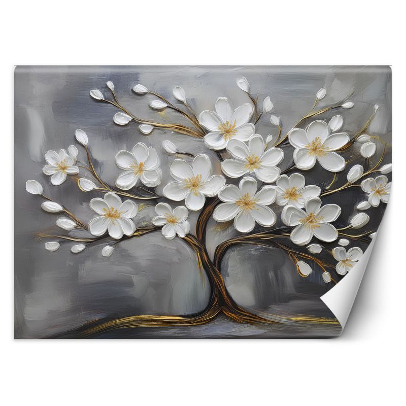 Fototapeta Feeby Abstrakcyjne drzewo i kwiaty 150x105 1 szt