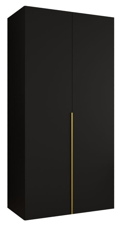 Szafa uchylna otwierana ALICANTE 1 100 wys 202 cm Czarny + Złoty 1 szt
