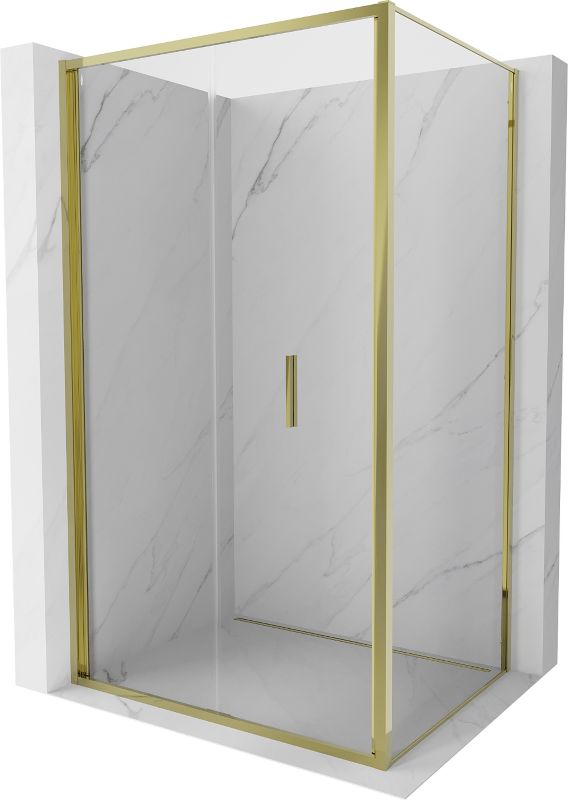 Kabina prysznicowa Mexen Exo składana 100 x 95 cm transparent złota 1 szt.