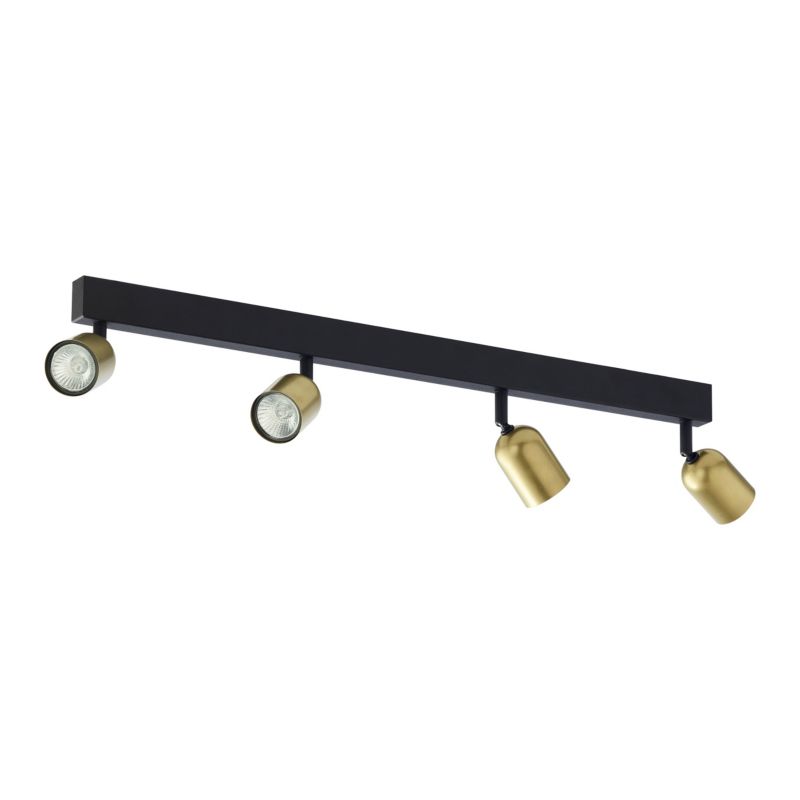 Lampa Sufitowa Tk Lighting listwa regulowane Top Black/Gold 4 Pł - 1szt.