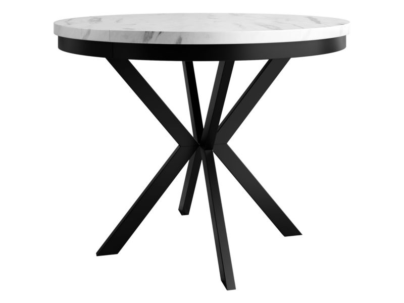 Stół MIRJAN 24 Edder 100 czarny + marmur bianco 1 szt.