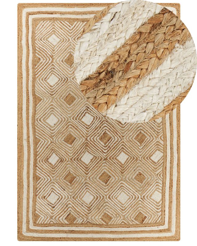 Dywan z juty 160 x 230 cm beżowy Mengen 1 szt.