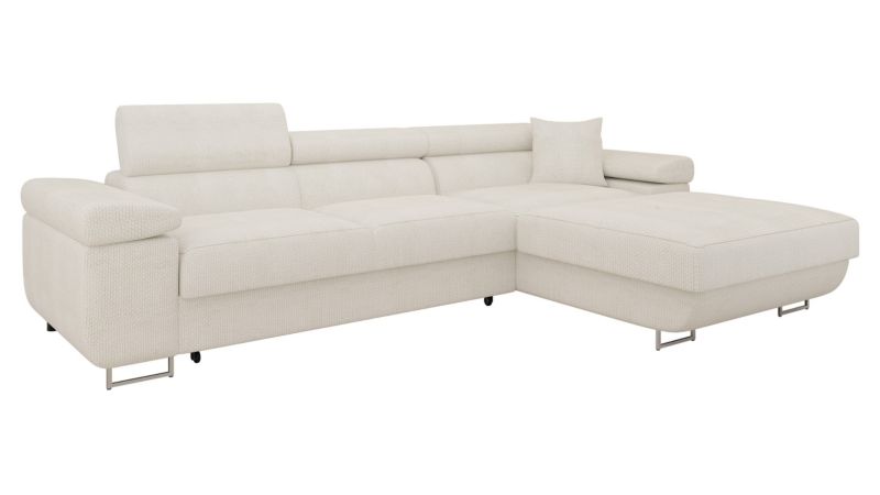 Narożnik MIRJAN 24 z funkcją spania Torezio Mini prawy śmietankowy 1 szt.