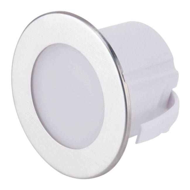 Lampa schodowa LED DPM 1,2 W 4000 K IP20 okrągła stal nierdzewna
